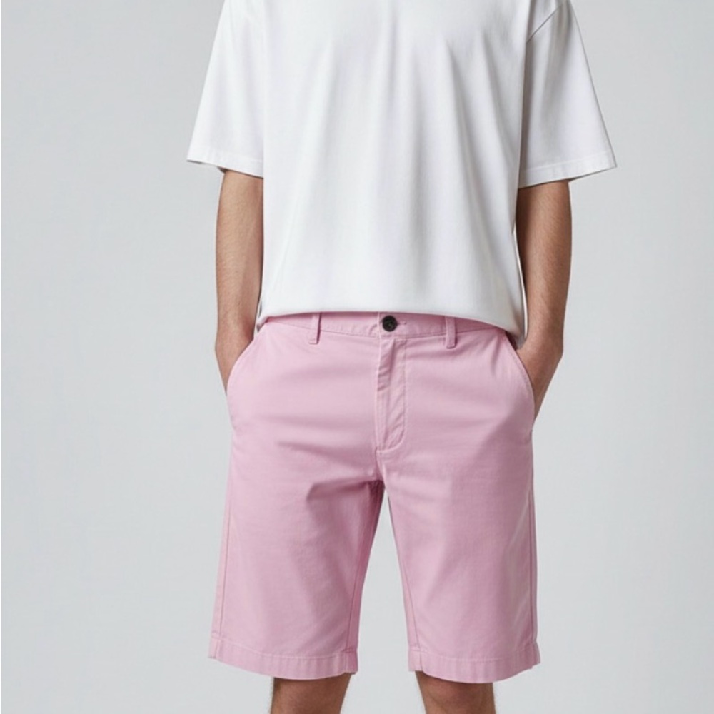 Brooks Brothers Men's Pink Casual Pleated  Shorts, size 36W